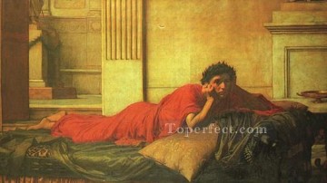  Greek Oil Painting - the remorse of nero after the murdering of his mother JW Greek John William Waterhouse